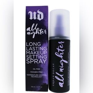 Urban Decay All Nighter Makeup Setting Spray 4 oz - Lot of 2 (NIB)